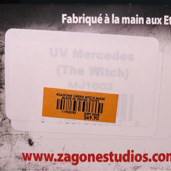 Zagone Green Witch Mask - Picture 6 of 7